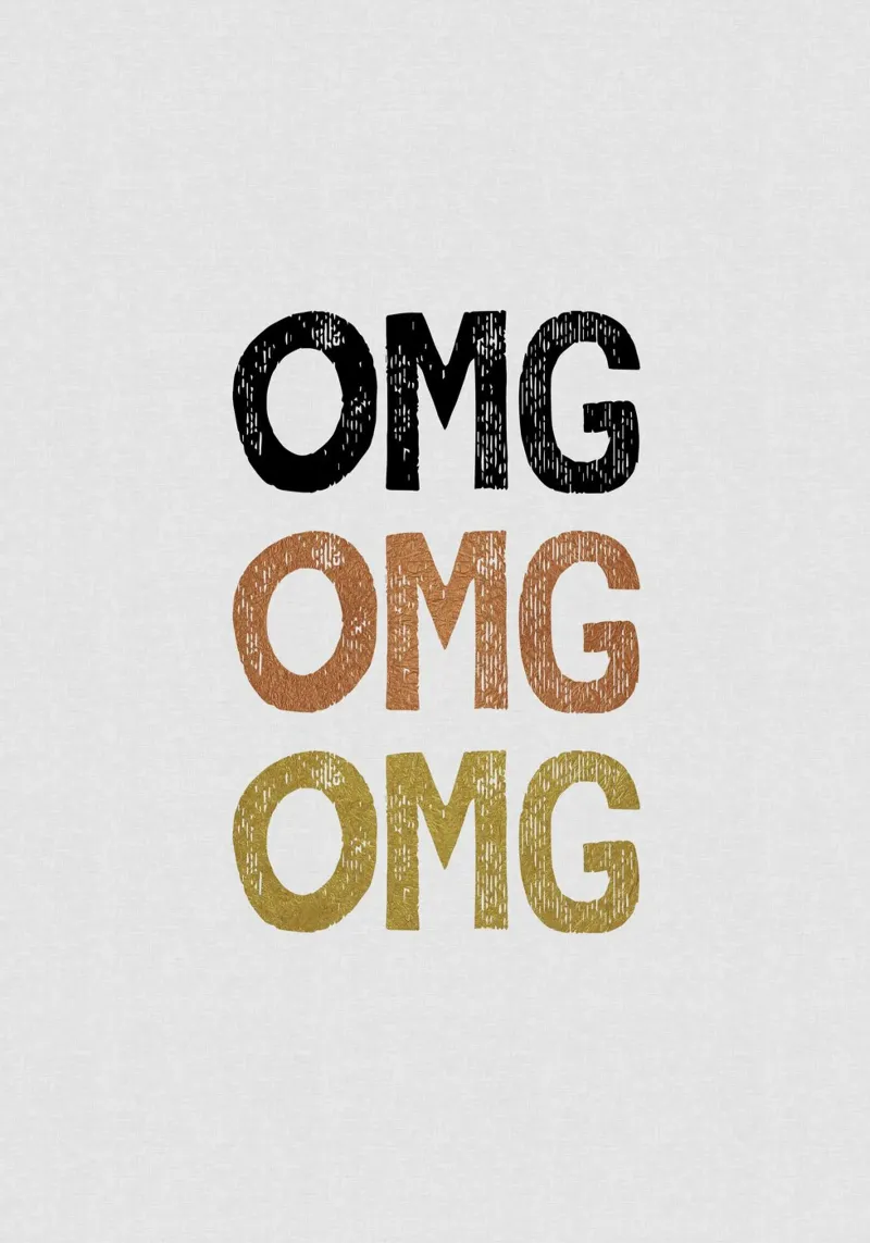 OMG Funny Quote pellicola backlit da Orara Studio