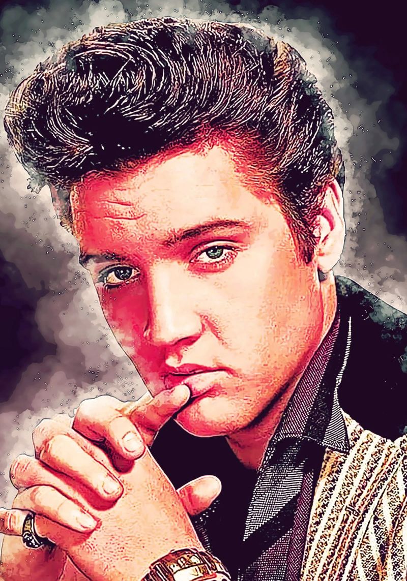 Art of Elvis Presley poster by neonartroom