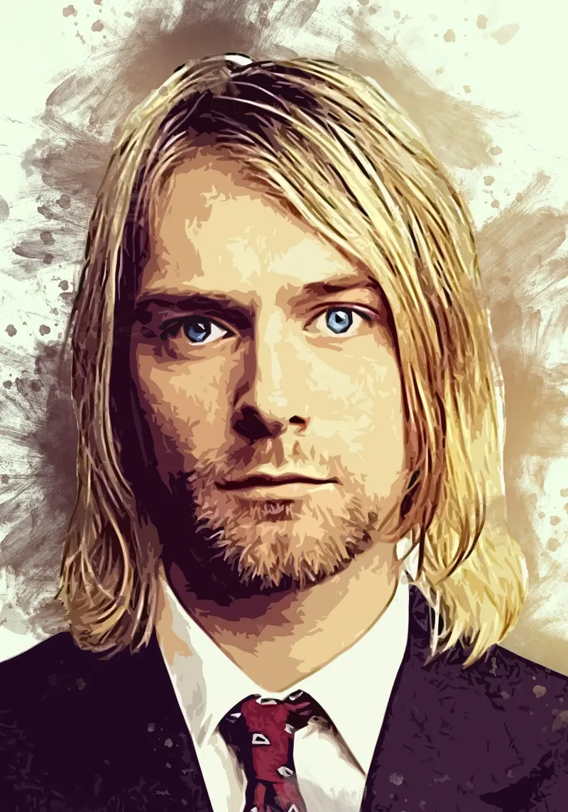 Arte di Cobain pellicola backlit da neonartroom