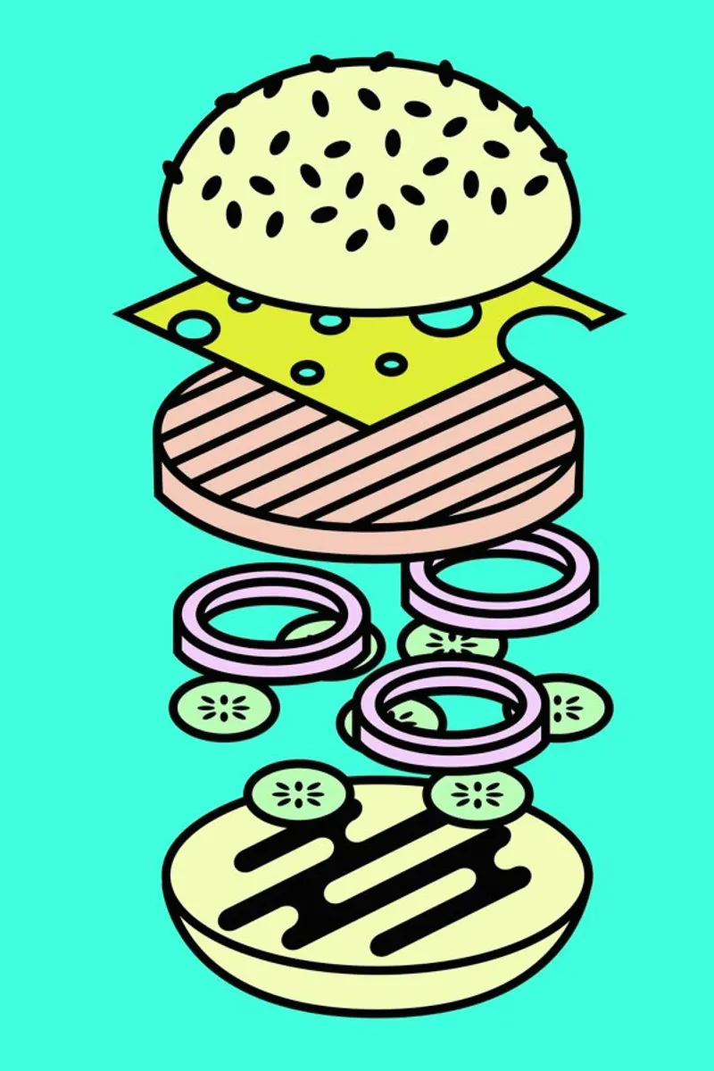 Burger pellicola backlit da Jan Luzar