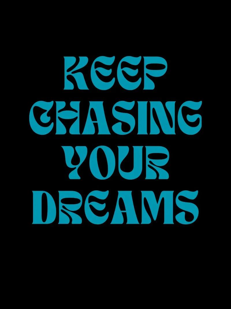 Continuate a inseguire i vostri sogni pellicola backlit da inspirational quote