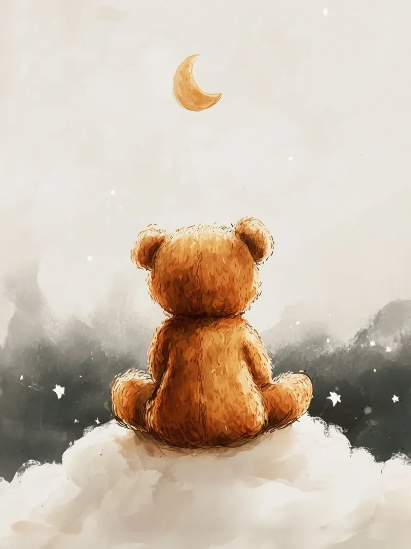 Teddy And Moon pellicola backlit da treechild