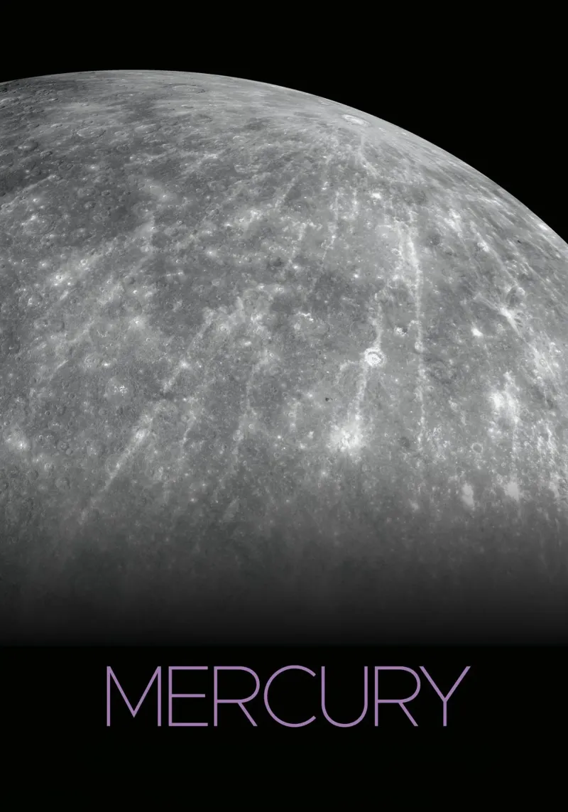 poster della nasa al mercurio alluminio dibond da 🎁 ARTVI-SHOP