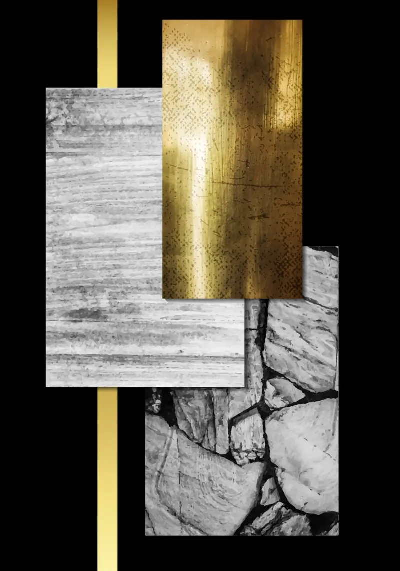 Modern Art poster con telaio in alluminio da Artsy Bessy