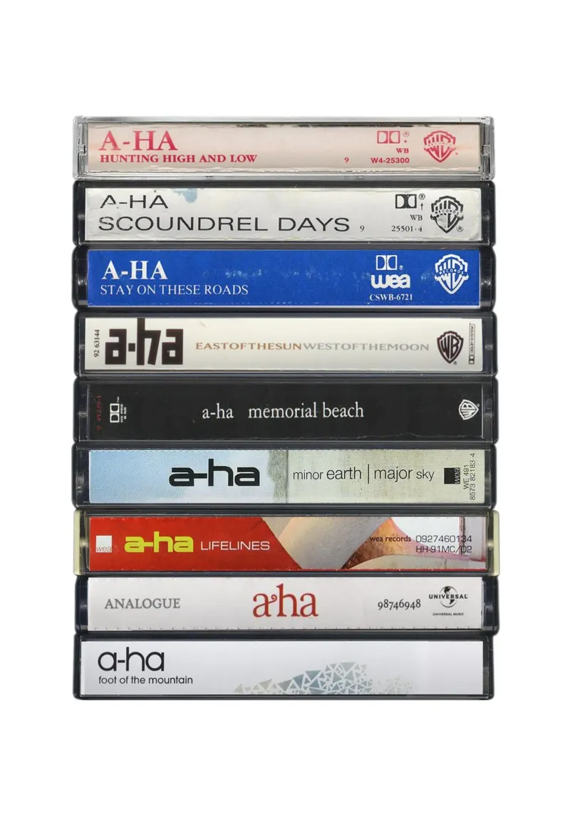 A-Ha - Album raccolti - Stampa cassetta musicale d'epoca pellicola backlit da MrMustardPrints
