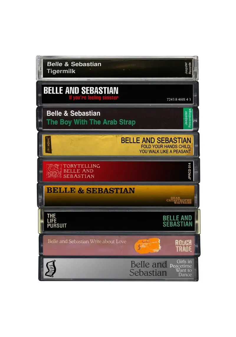 Belle & Sebastian - Album raccolti - Stampa musicassetta pellicola backlit da MrMustardPrints