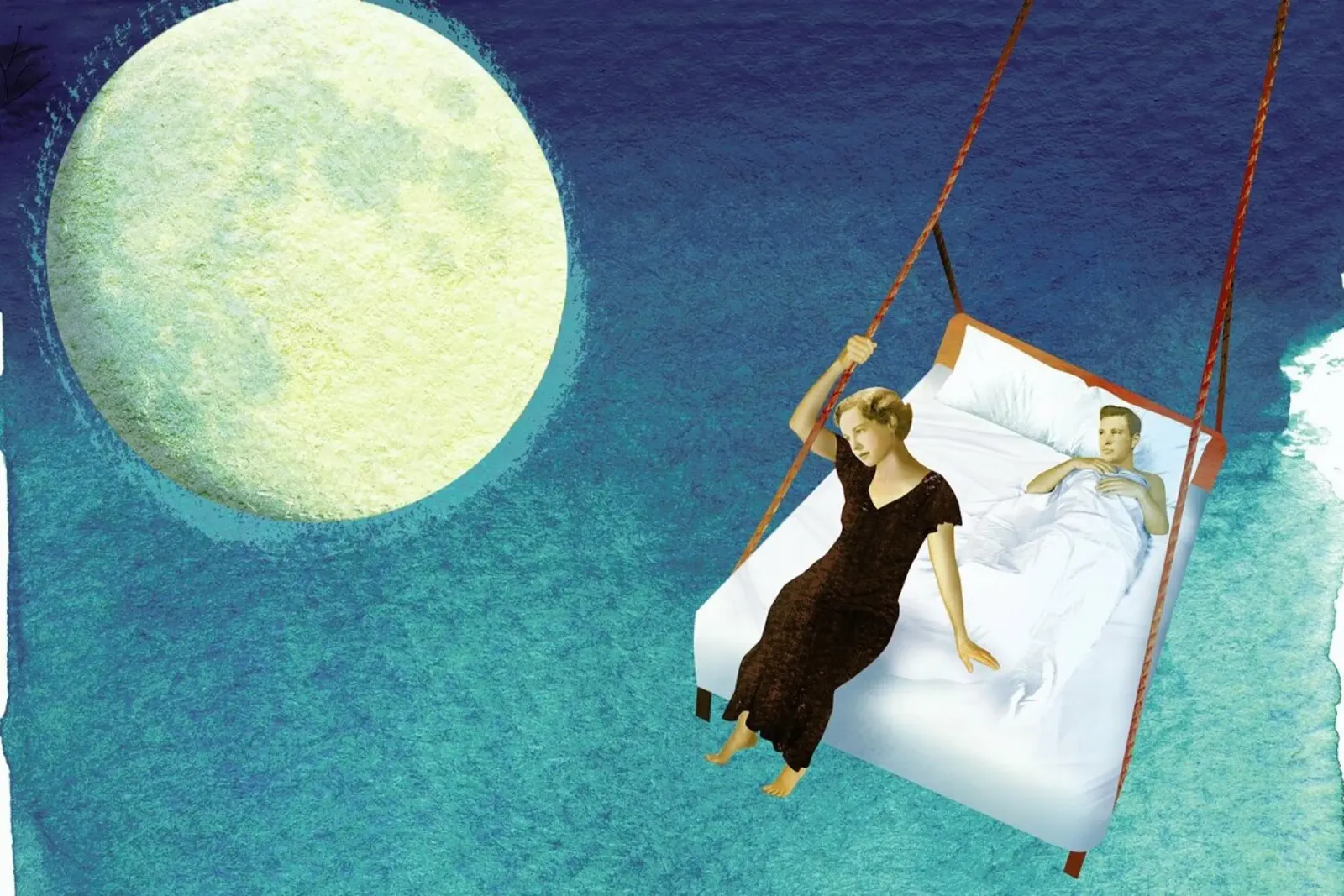 Moon Mood pellicola backlit da Ellen Weinstein
