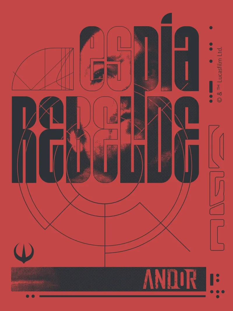 ANDOR poster con telaio in plastica da Star Wars