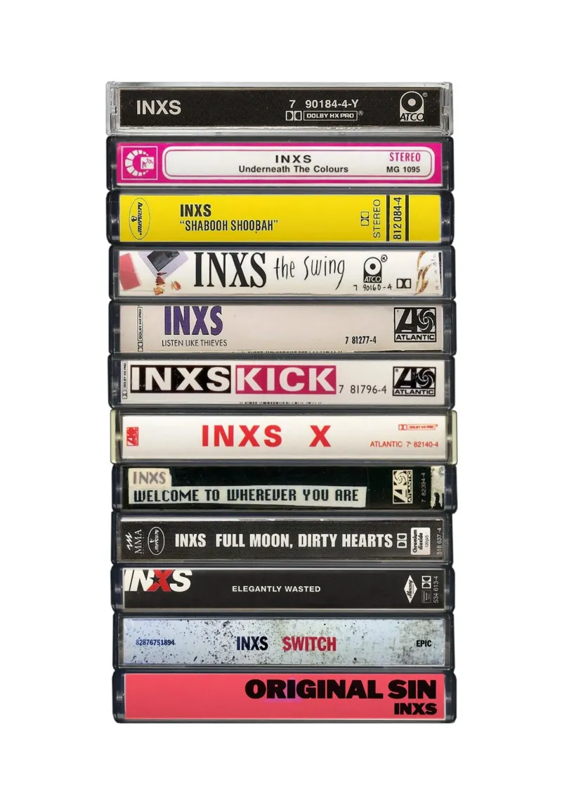 Album raccolti degli INXS - Stampa su cassetta pellicola backlit da MrMustardPrints
