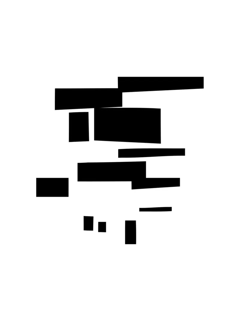 Organic Minimalism 4 | Black and White Abstract carta hahnemühle da sabidussi