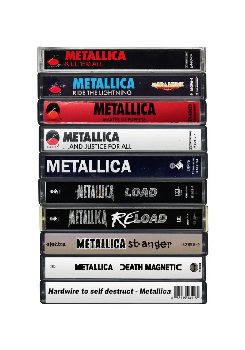 Metallica Albums - Cassette Print pellicola backlit da MrMustardPrints