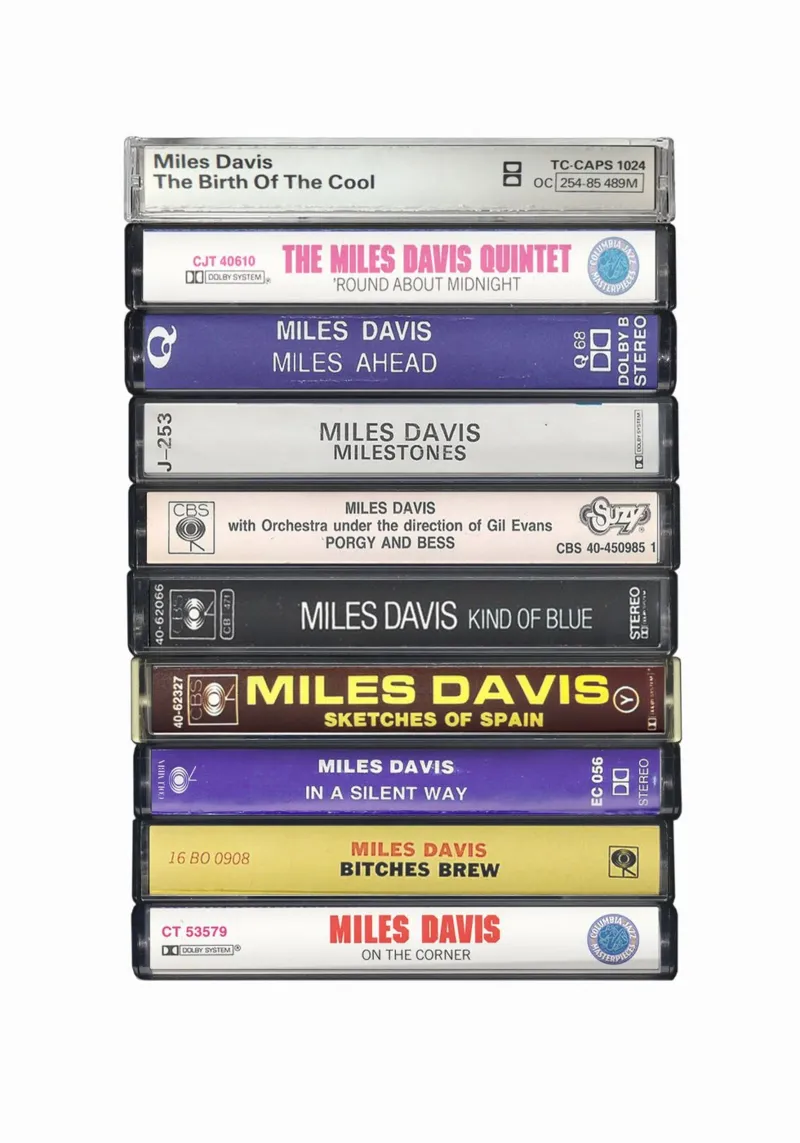 Miles Davis - Album raccolti - Stampa su cassetta pellicola backlit da MrMustardPrints