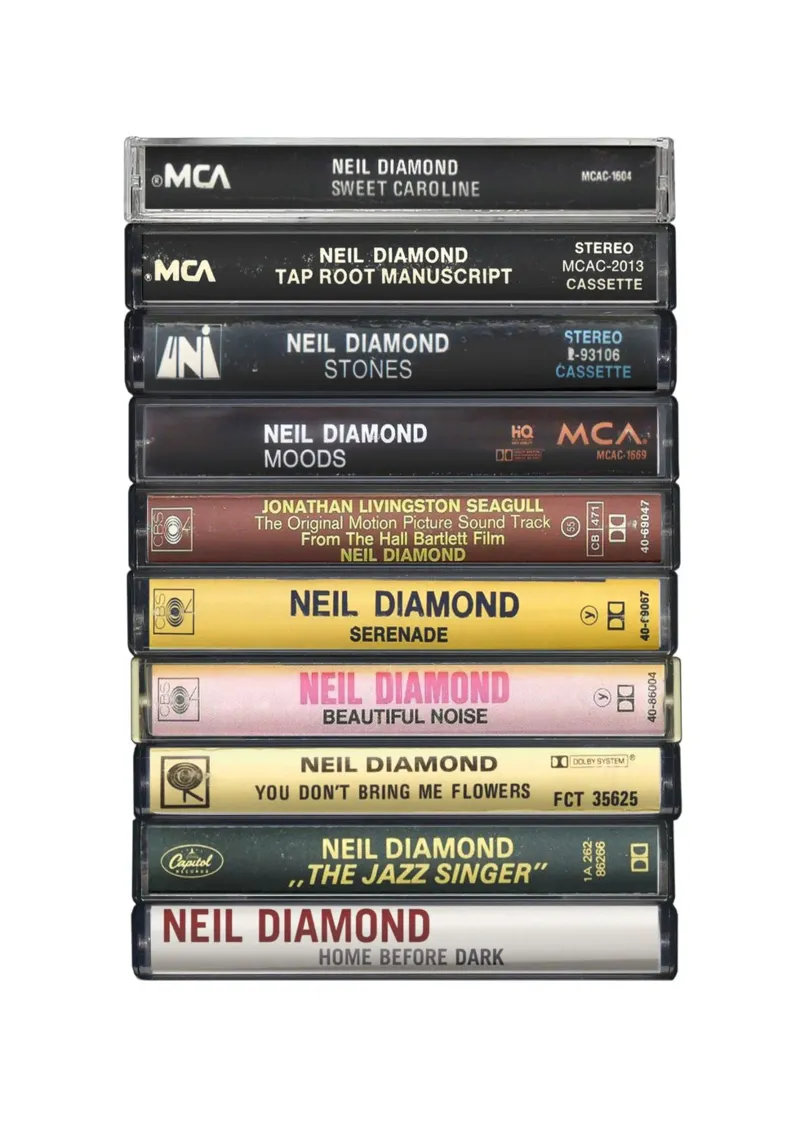 Neil Diamond - Album raccolti - Stampa su cassetta pellicola backlit da MrMustardPrints