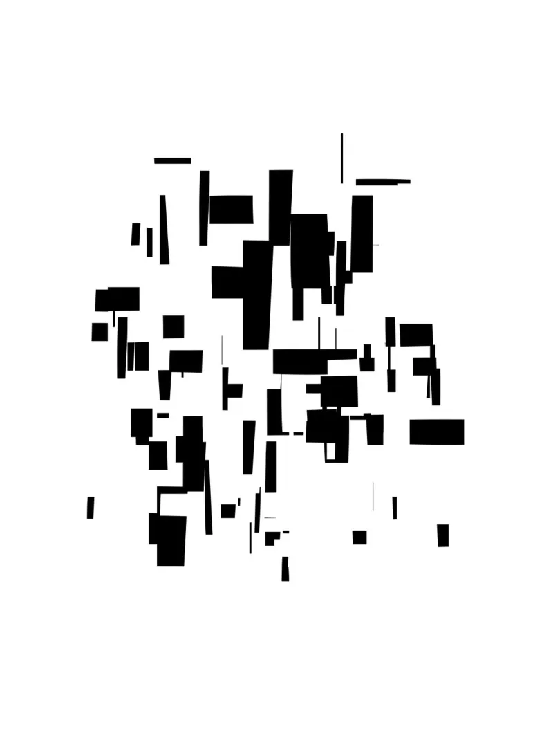Organic Minimalism 8 | Black and White Abstract hahnemühle van sabidussi