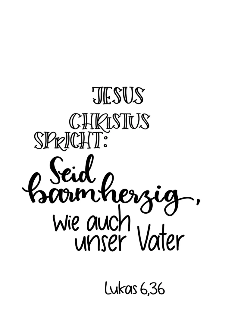Seid barmherzig pellicola backlit da Letters of Love