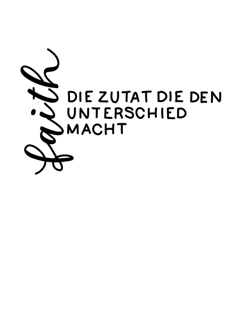 Faith Poster von Letters of Love
