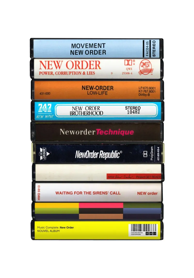 New Order - Album raccolti - Stampa su cassetta pellicola backlit da MrMustardPrints