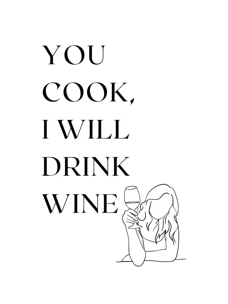 TU CUCINI. IO BERRÒ VINO. carta hahnemühle da ArtDesign by KBK