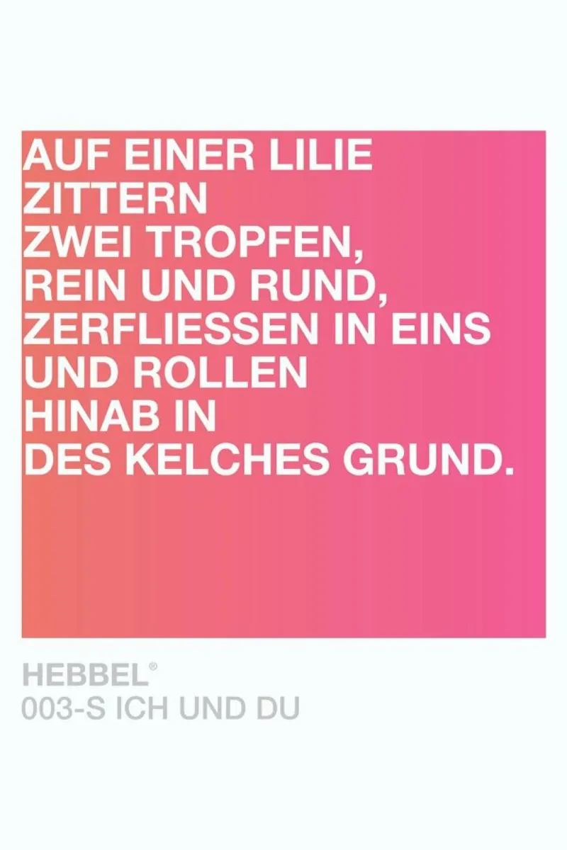 Ich und Du Light 03 poster with plastic frame by UN-TYPISCH