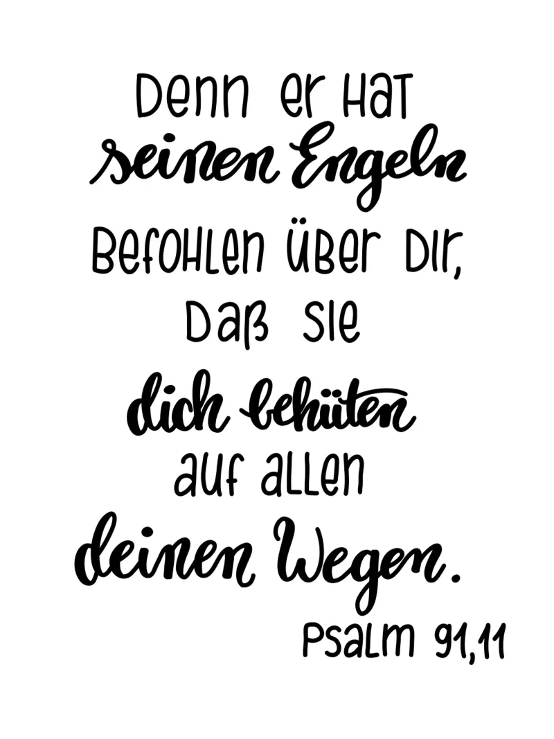 Psalm91,11 pellicola backlit da Letters of Love
