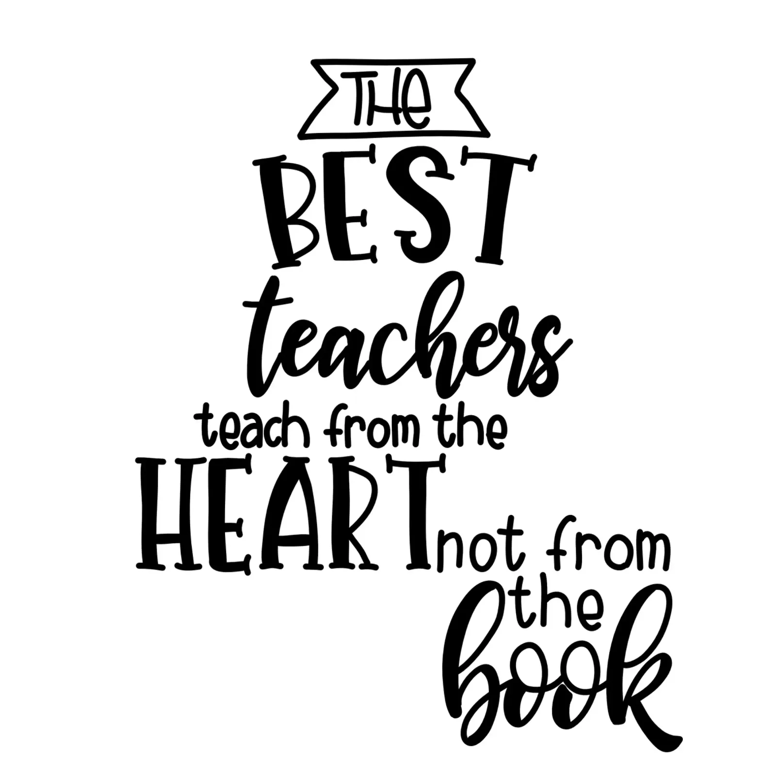 Best teachers poster with plastic frame by Letters of Love