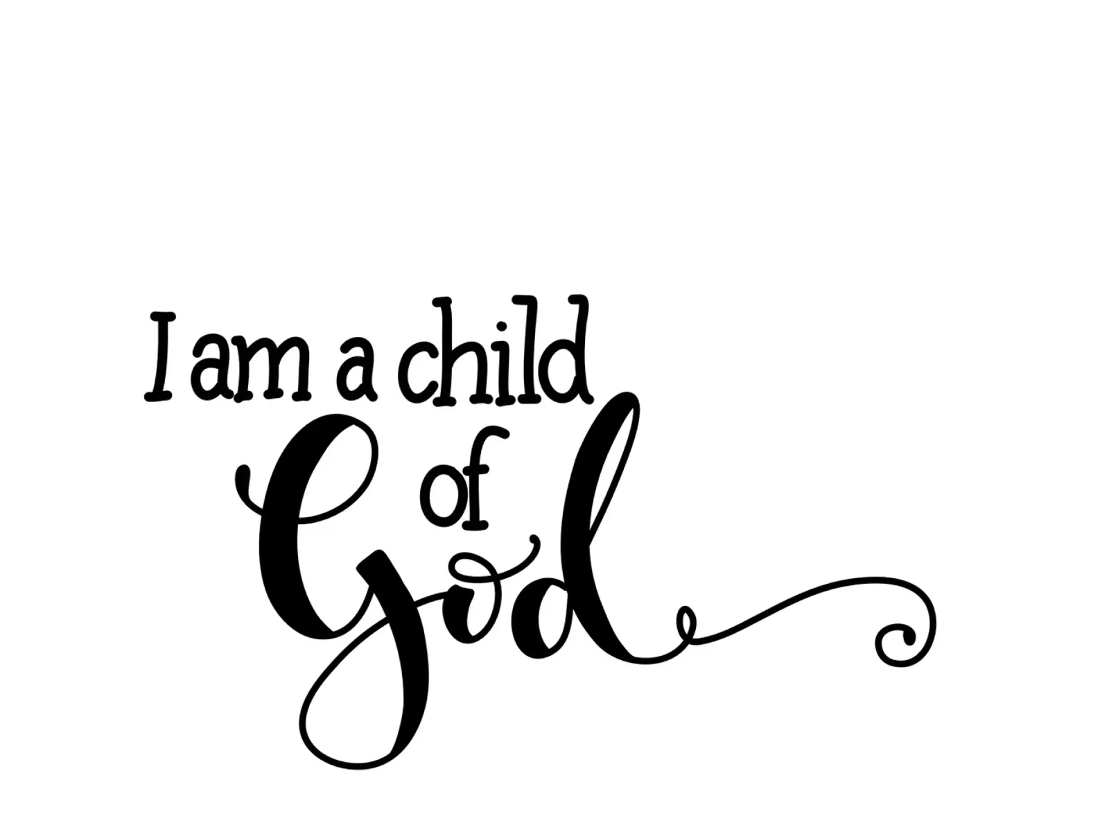 I am a Child of God pellicola backlit da Letters of Love