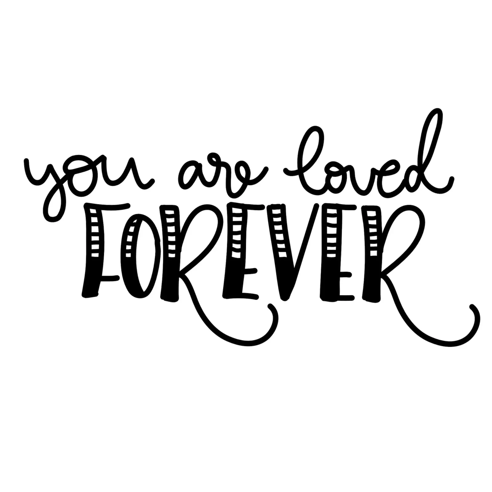 You are loved forever pellicola backlit da Letters of Love