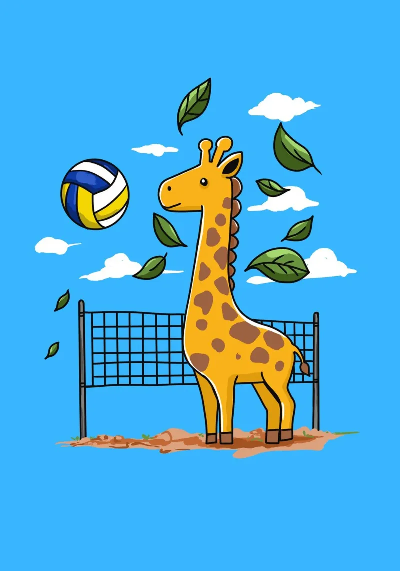 playful giraffe pellicola backlit da ramosashop