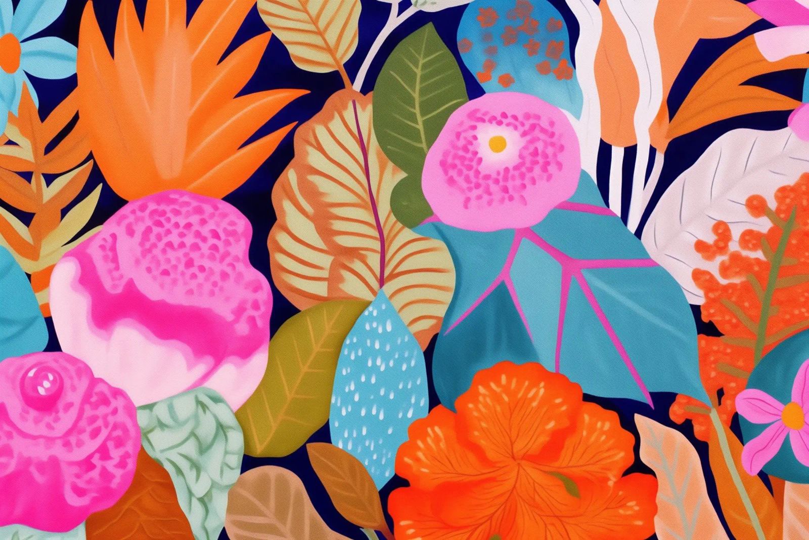 Peinture de grandes fleurs poster de Carinaprint