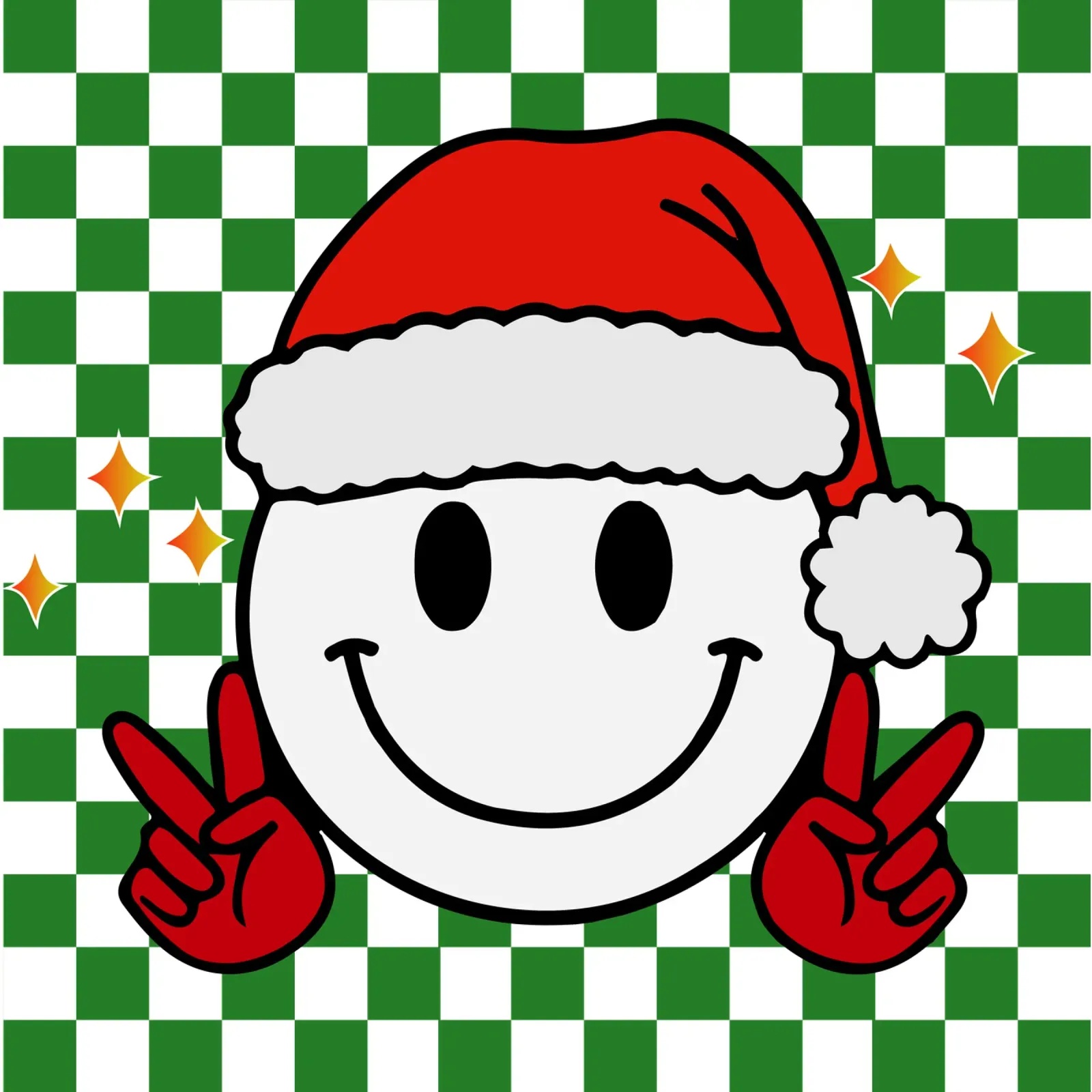 Funny Icon Santa Claus Happy Face Icon smile Design carta hahnemühle da onefeelshop