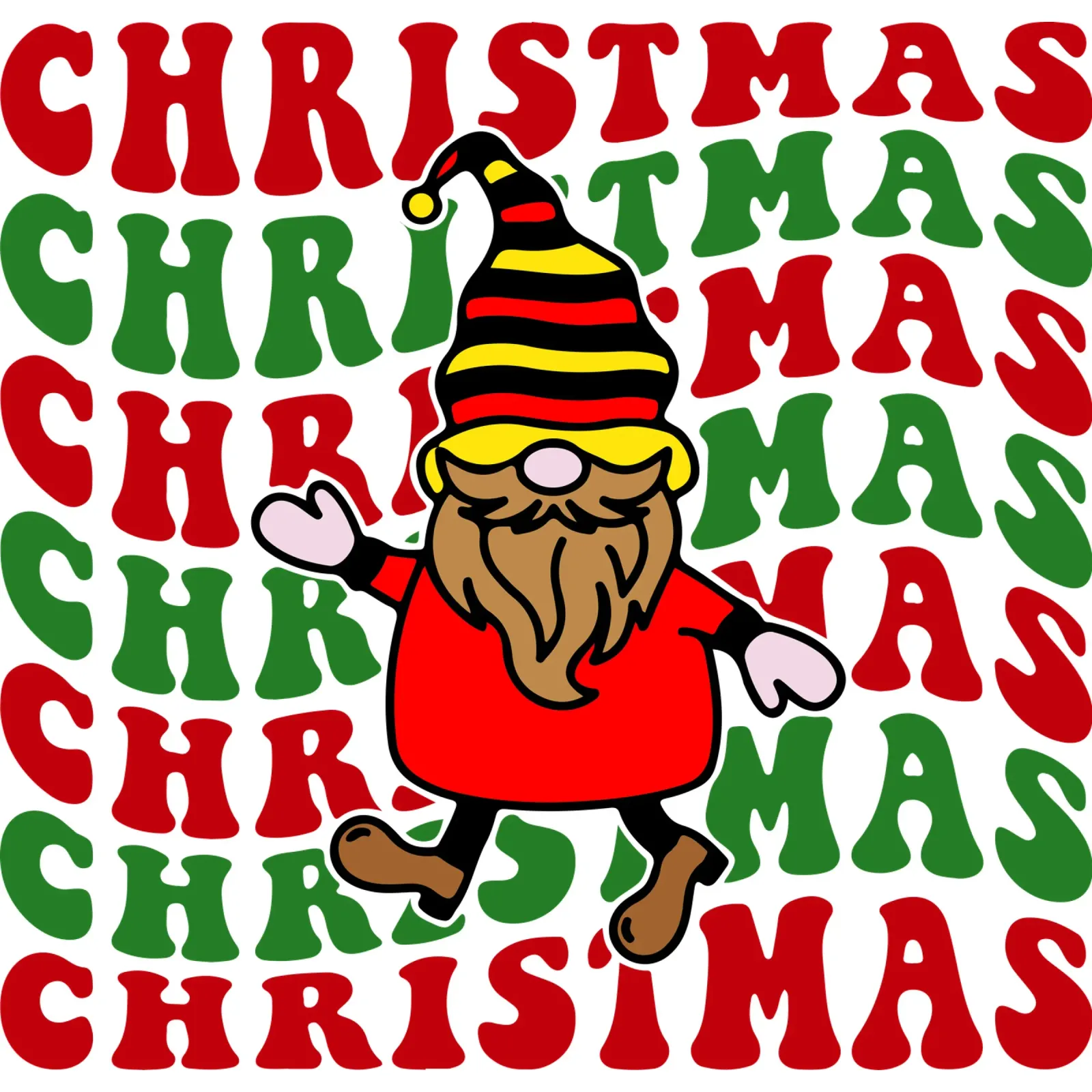 Grappig Kerstdag Ontwerp Kunst canvas met Baklijst van onefeelshop