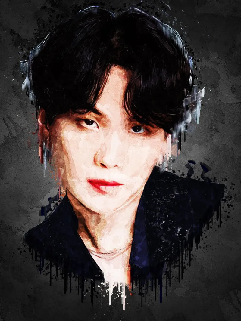 Suga - BTS pellicola backlit da Gunawan Rb