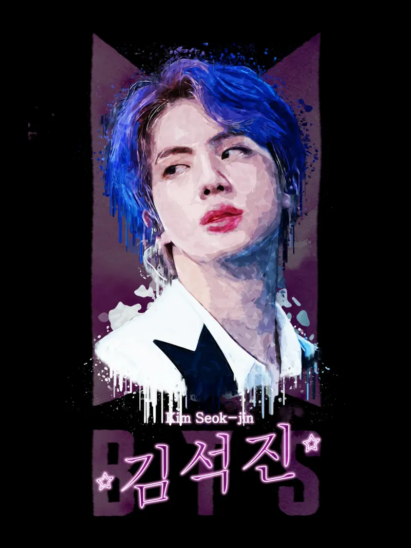 Kim Seok-jin (BTS) forex plate by Gunawan Rb