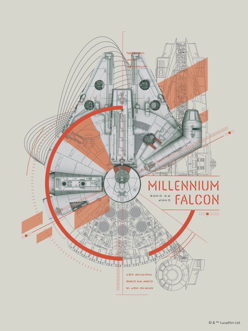 MILLENNIUM FALCON Poster von Star Wars
