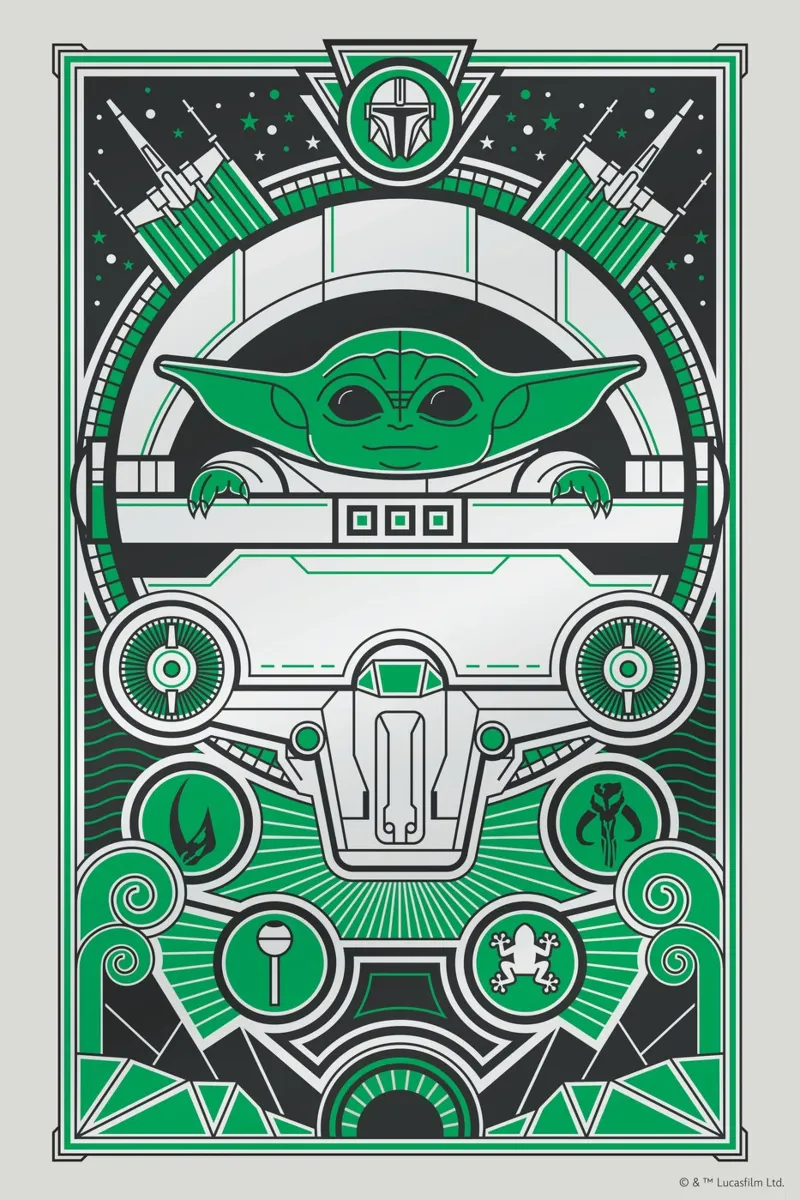 GROGU carta hahnemühle da Star Wars