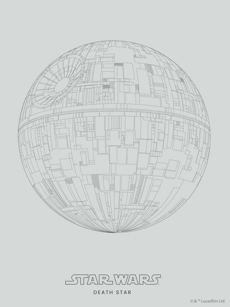 DEATH STAR I Poster von Star Wars