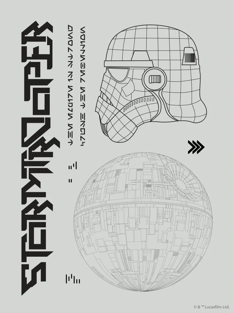 STORMTROOPER I poster con telaio in alluminio da Star Wars