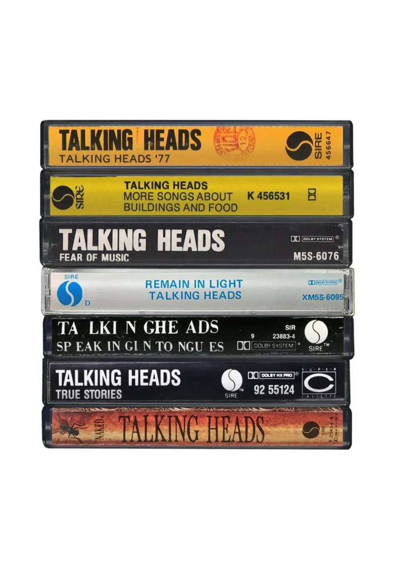 Talking Heads - Album raccolti - Stampa su cassetta poster con telaio in alluminio da MrMustardPrints