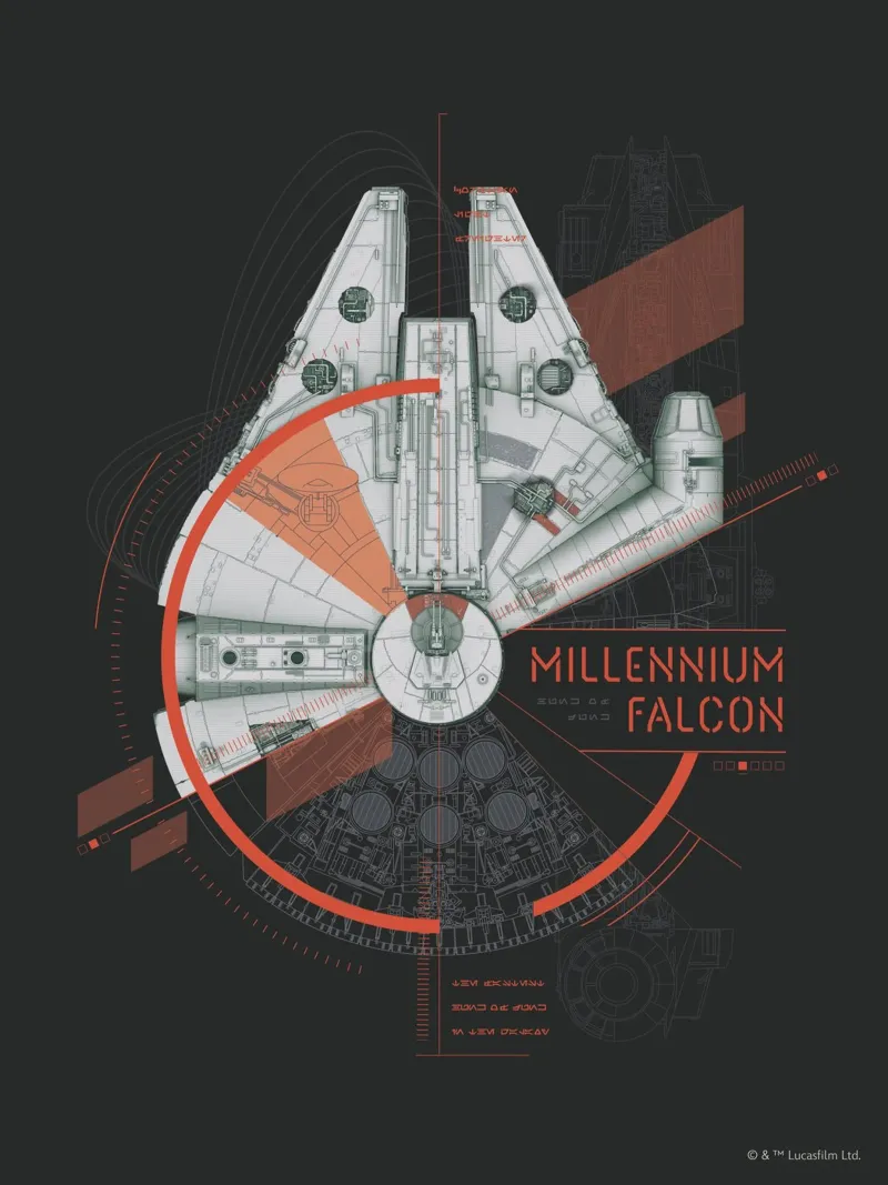 MILLENNIUM FALCON hahnemühle by Star Wars