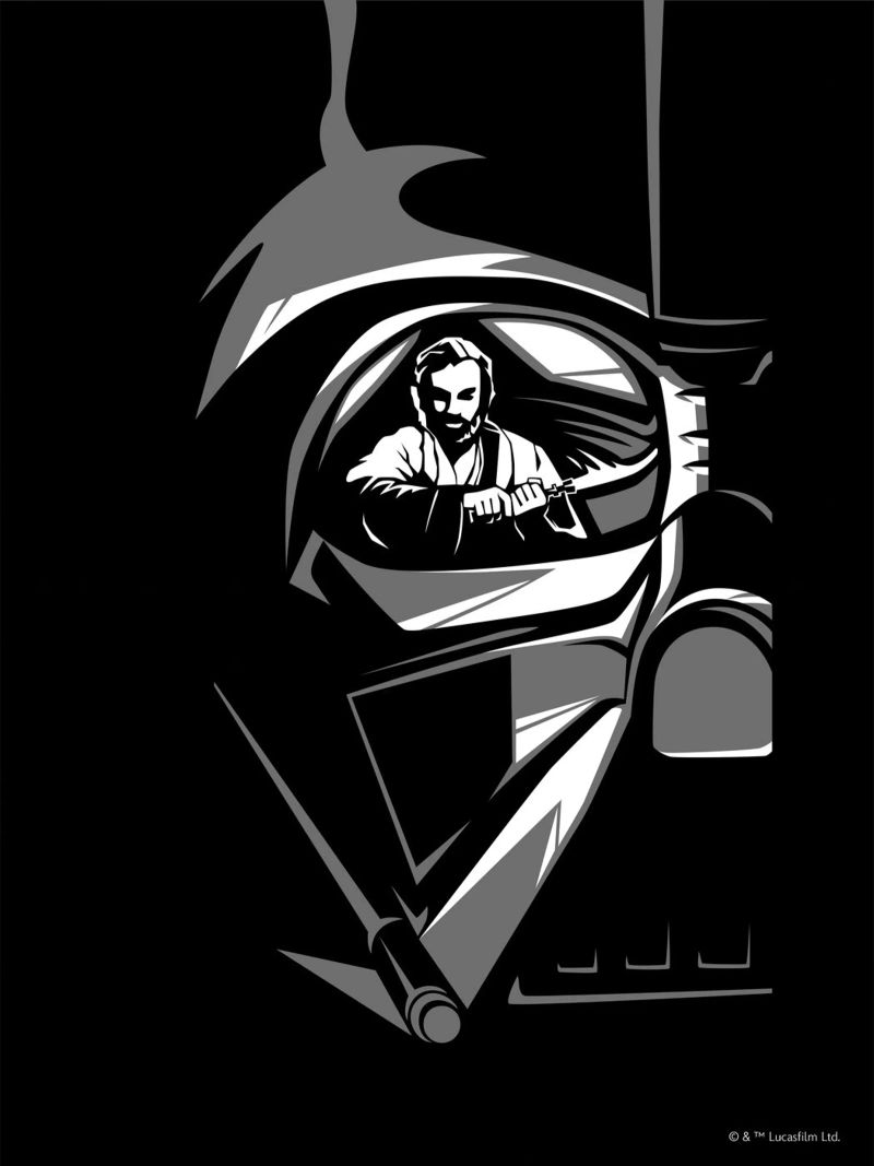 DARTH VADER vs. OBI-WAN poster by Star Wars