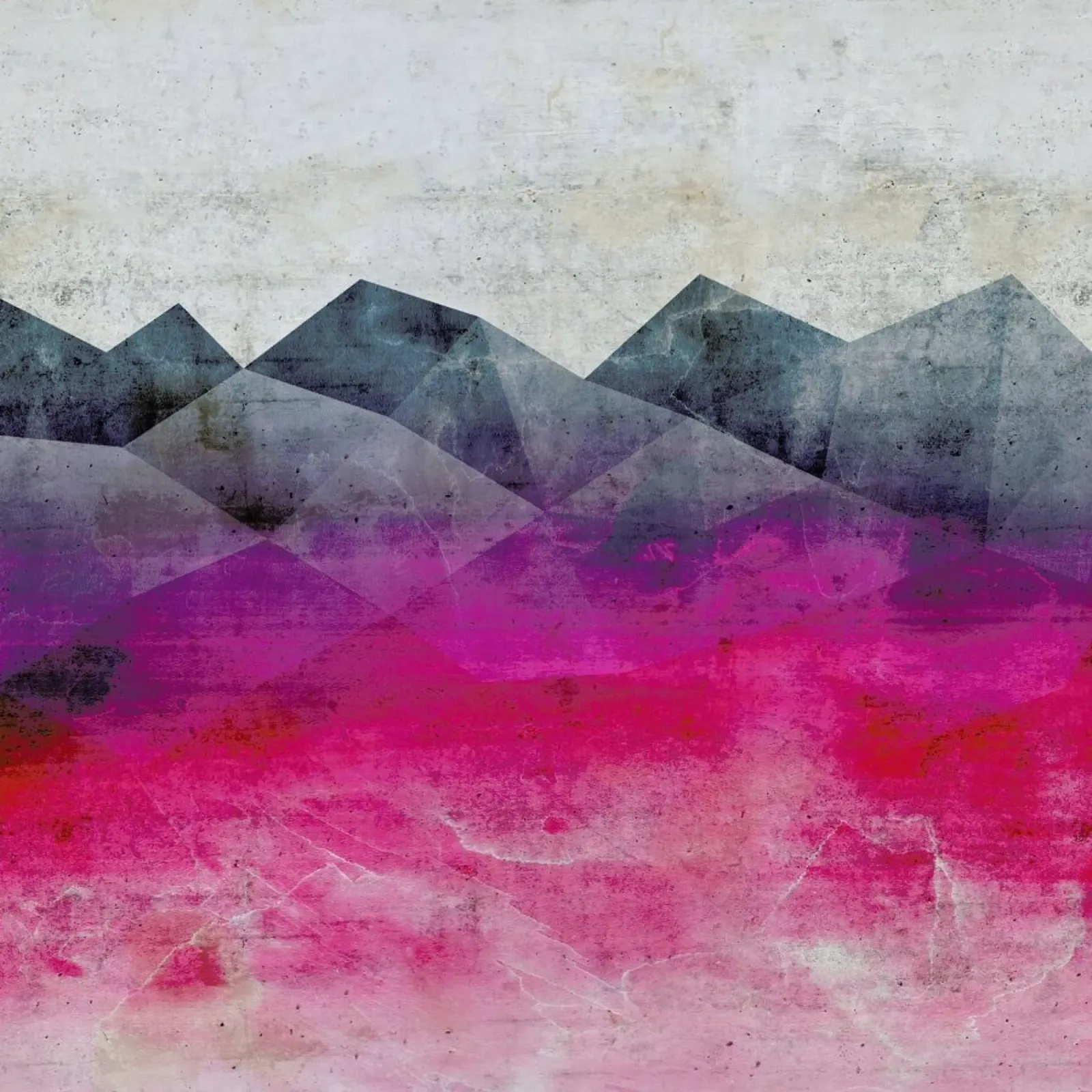Pink Concrete poster avec cadre en aluminium de cafelab
