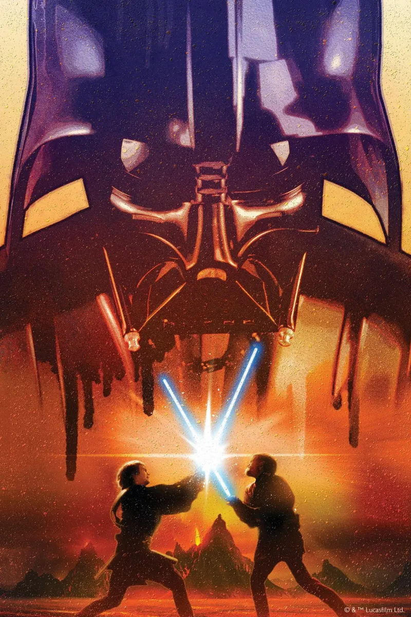 ANAKIN vs. OBI-WAN alluminio dibond da Star Wars