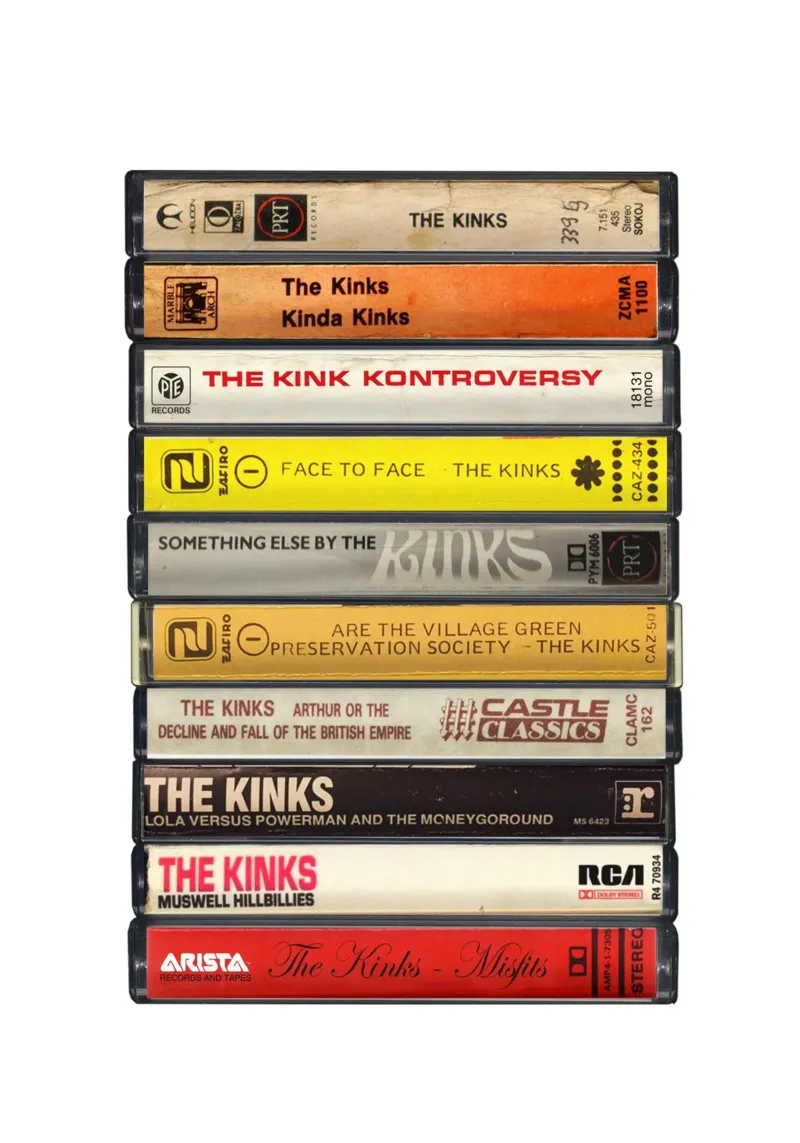 The Kinks - Collected Albums - Cassette Print canvas by MrMustardPrints