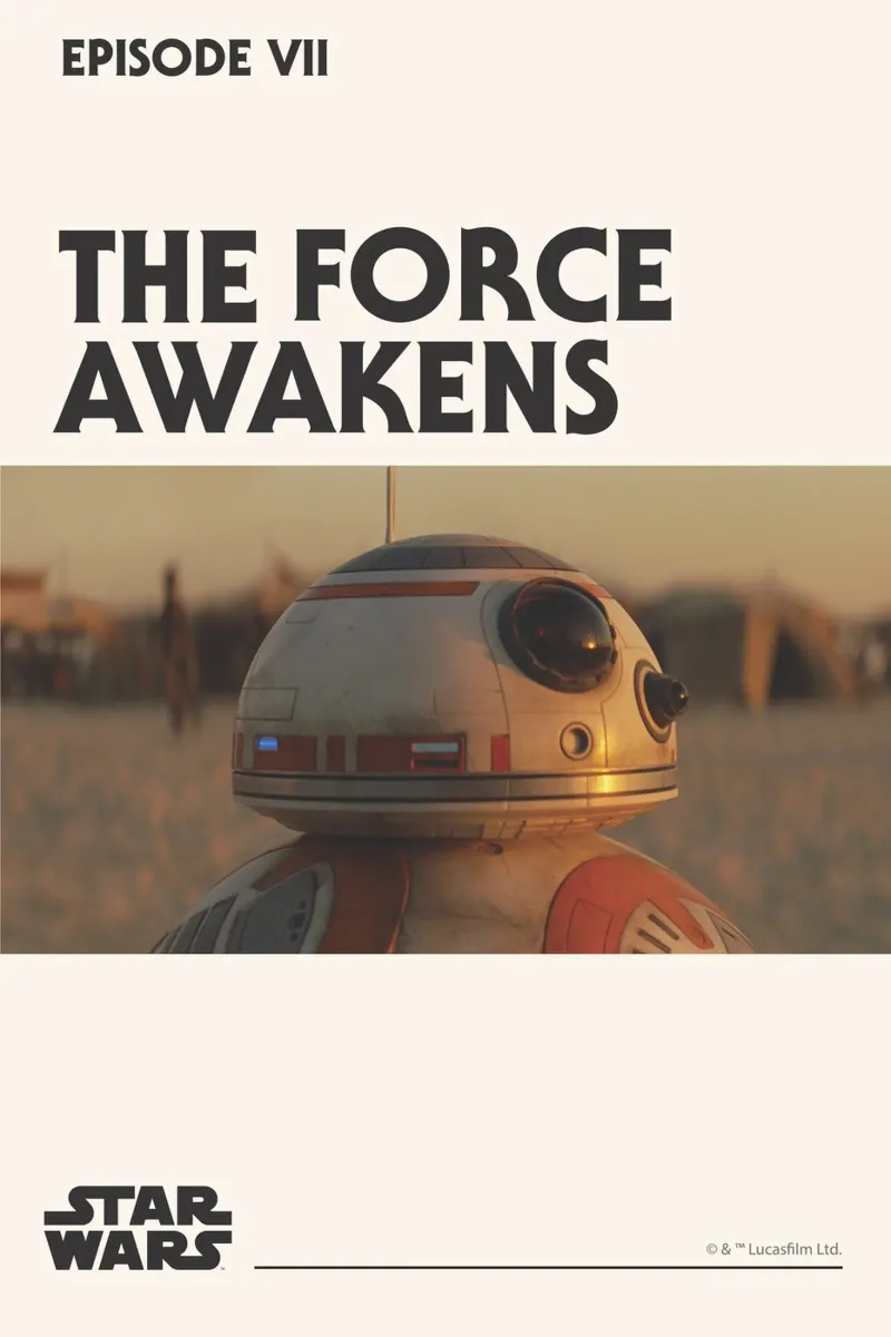 EPISODE VII - BB-8 DROID poster con telaio in plastica da Star Wars