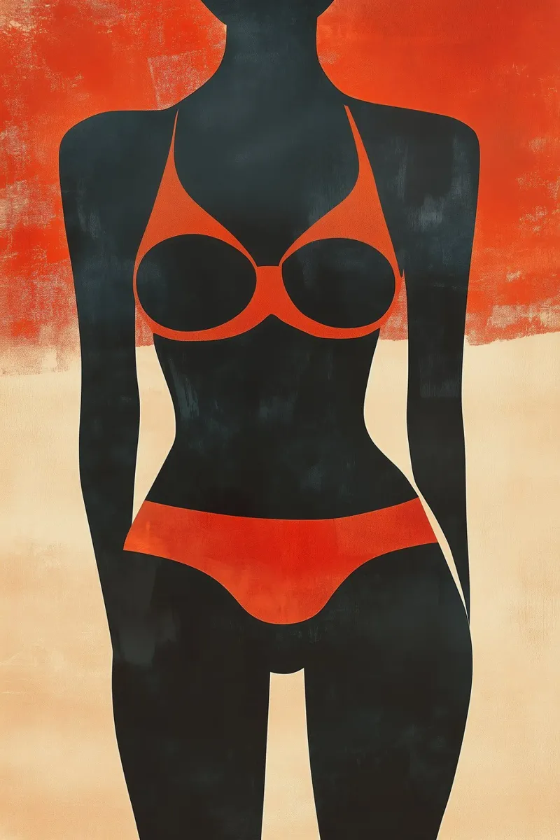Perfekter Bikini-Strand-Körper Poster von Autofocus