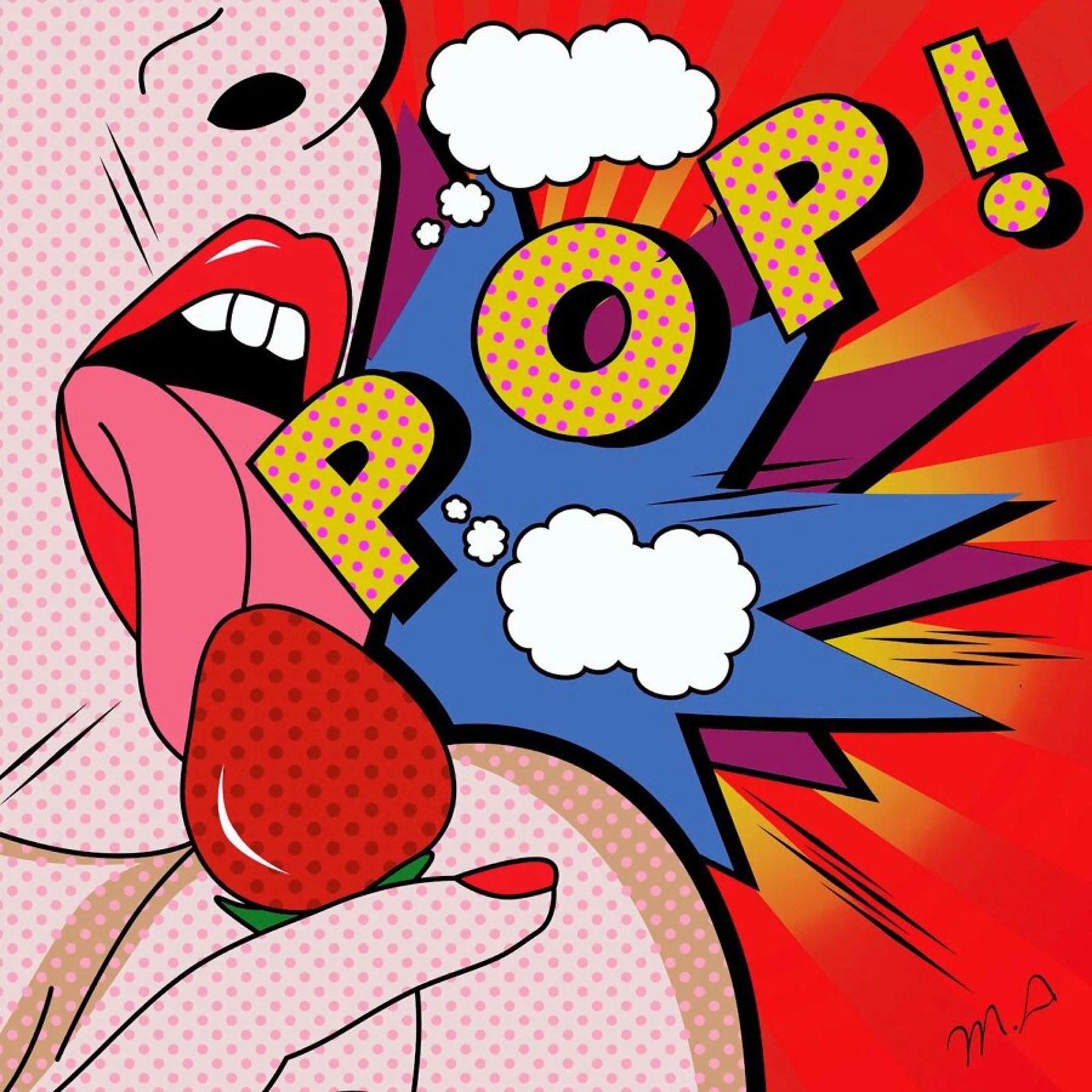 Pop Poster von Mark Ashkenazi