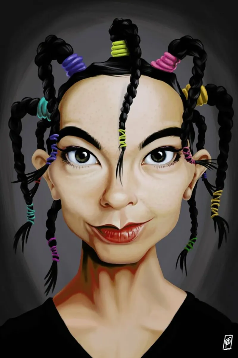 Björk pellicola backlit da Rob Art | Illustration