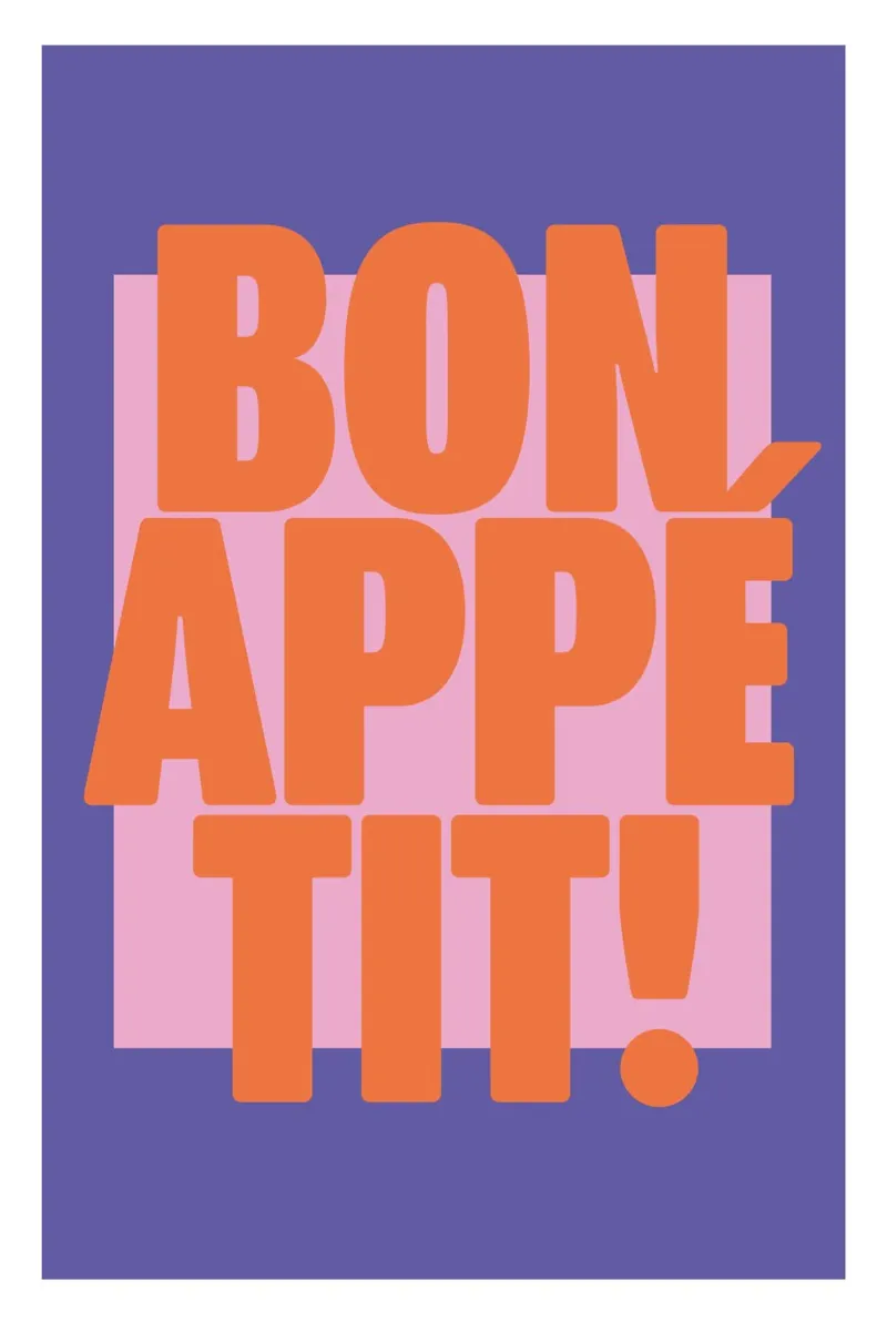 Bon Appétit Purple plexiglass da Malou-Studio