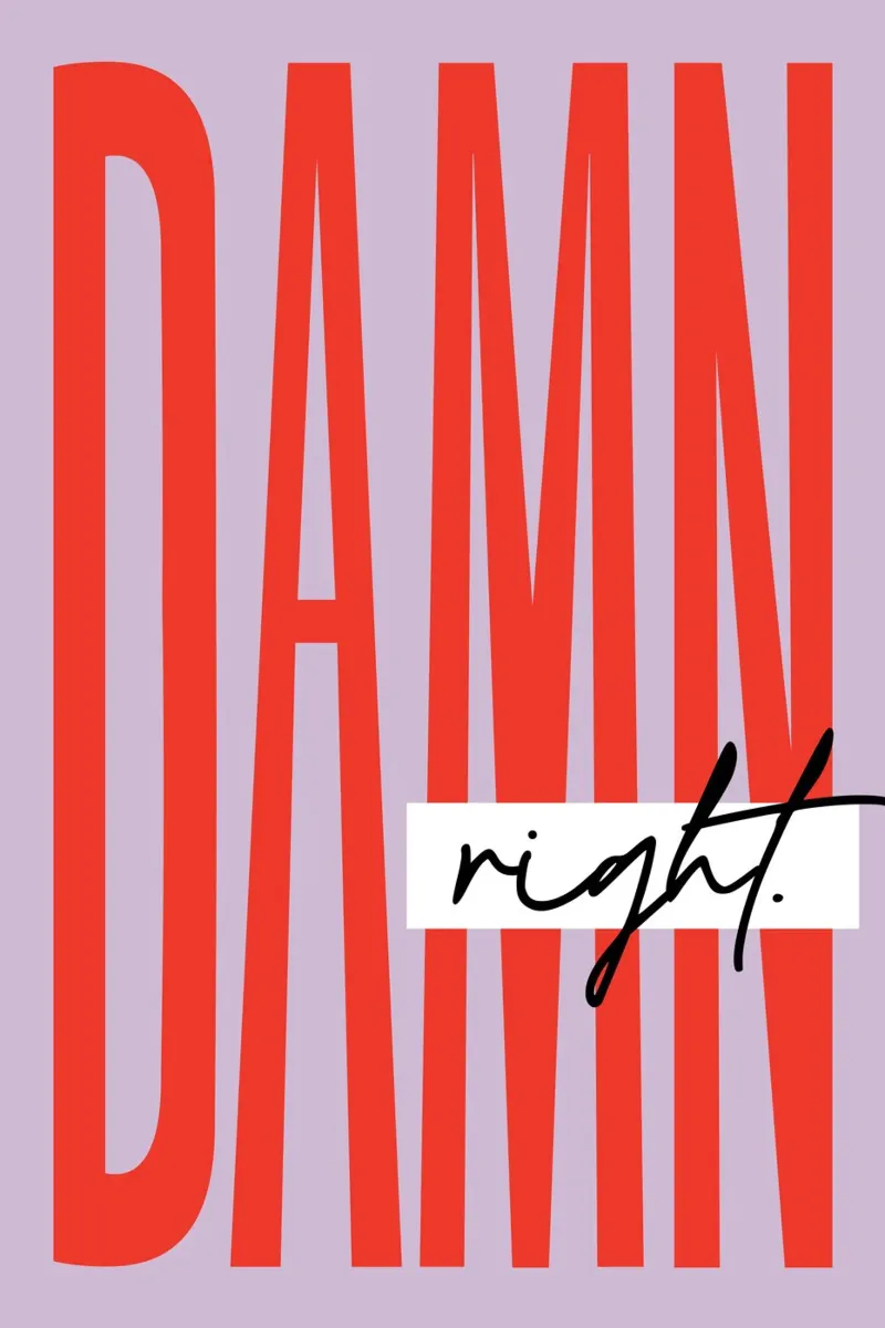 Damn Right - Lila carta hahnemühle da Malou-Studio
