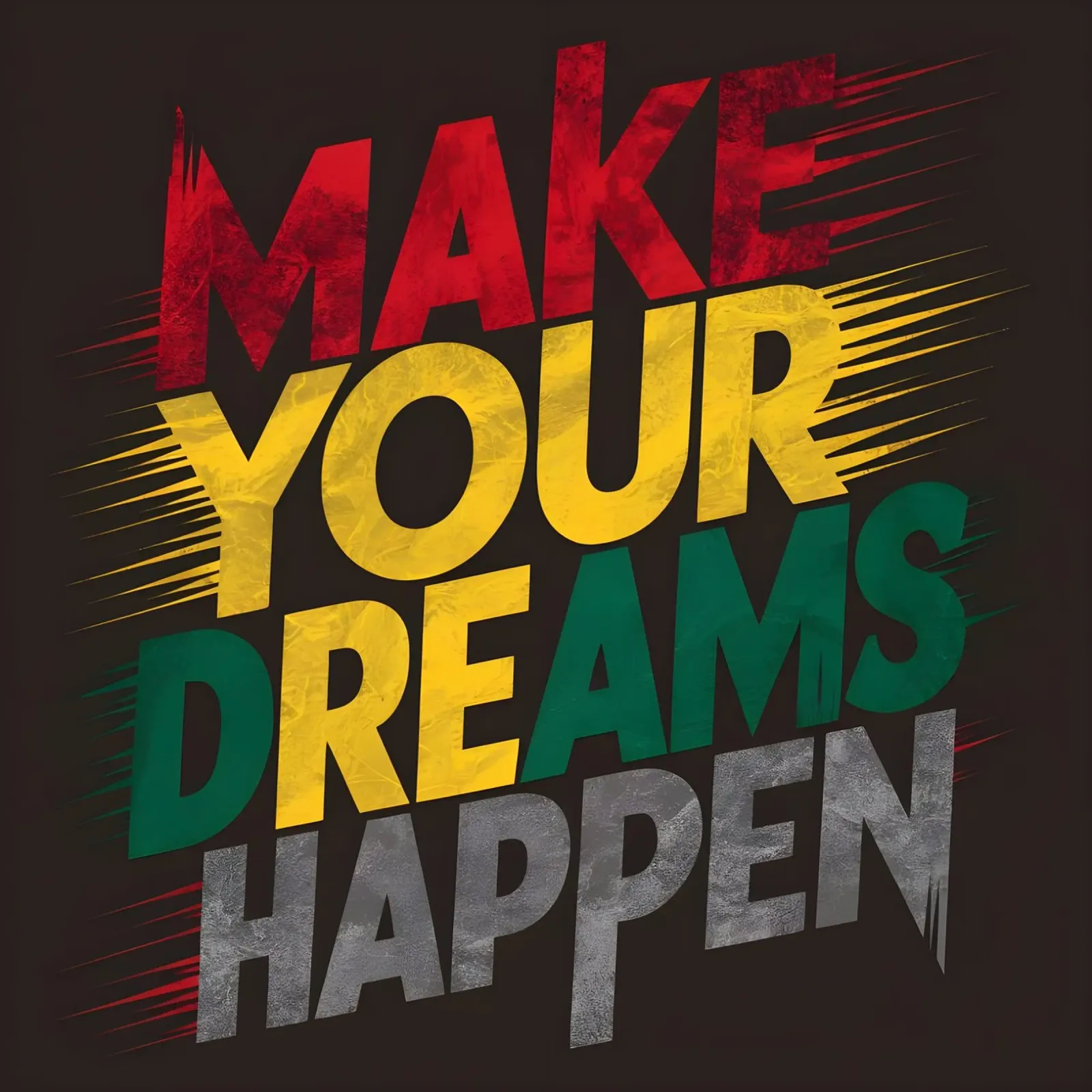 Realizzare i propri sogni pellicola backlit da inspirational quote